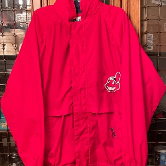 DeLong Chief Wahoo Cleveland Indians Rain Jacket XXL - Picture 10 of 10